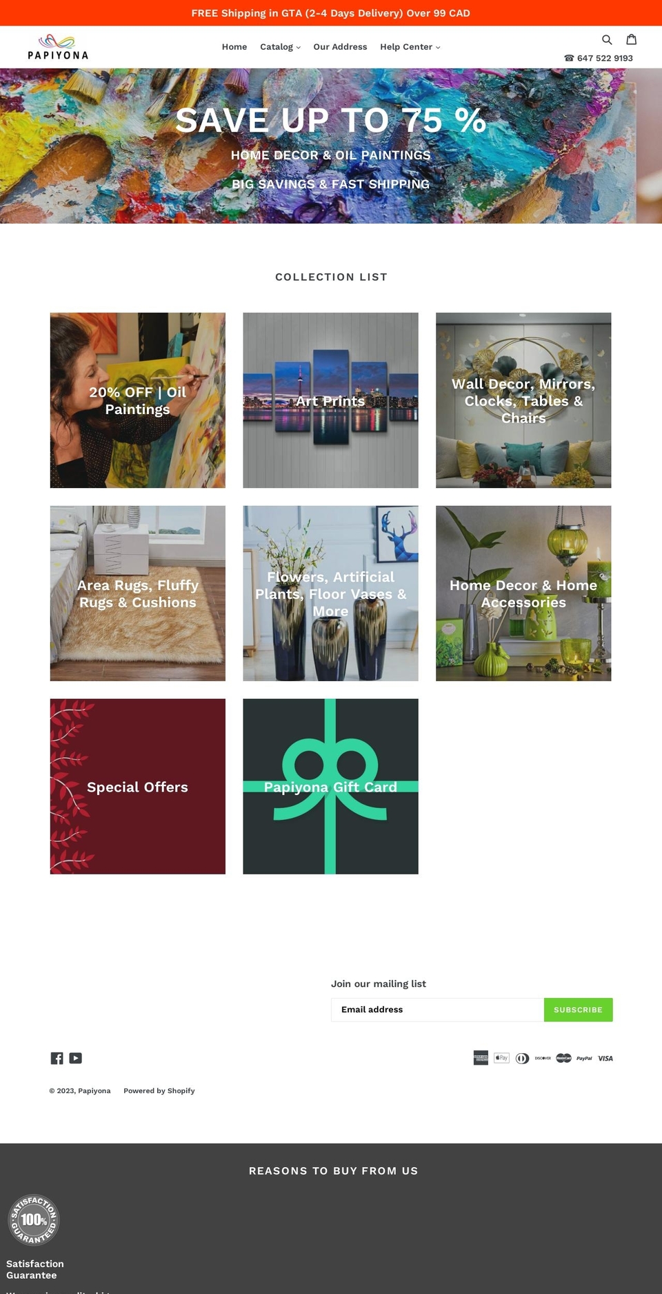 papiyona.com — Shopify storefront screenshot