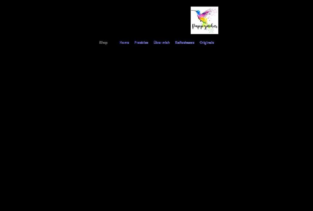 pappzauber.com shopify website screenshot