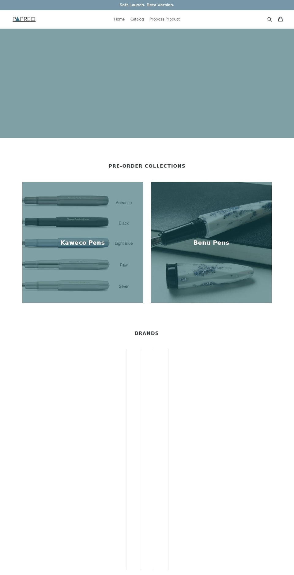 papreo.com — Shopify storefront screenshot