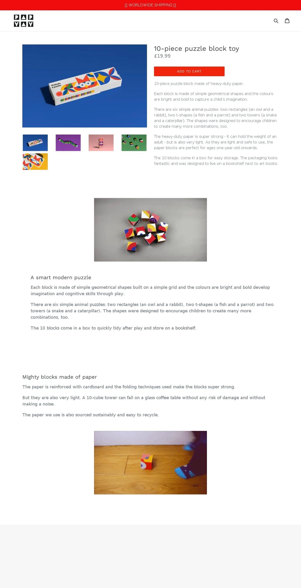 papyay.com shopify website screenshot