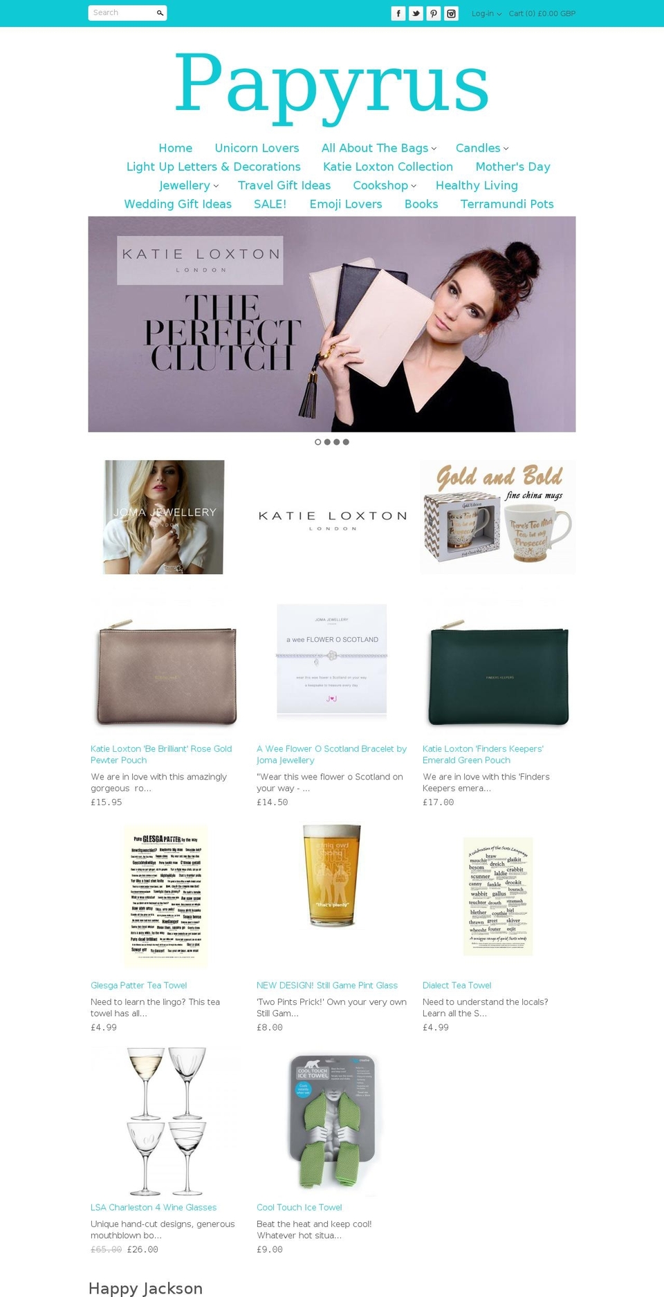 Copy of Clean Shopify theme site example papyrusgifts.com