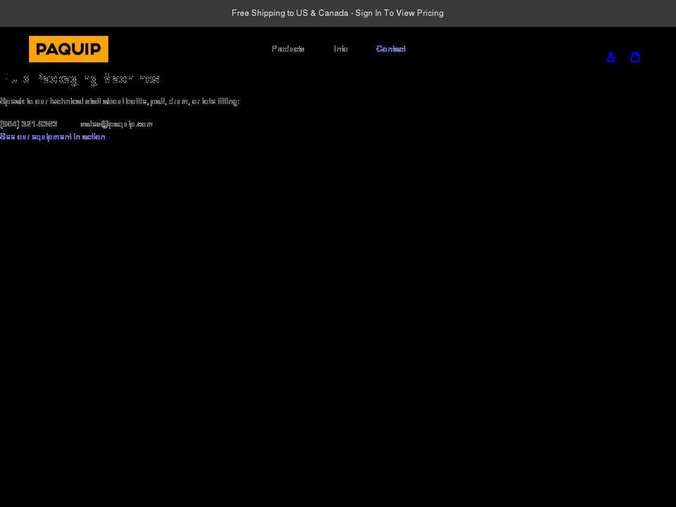 paquip.com shopify website screenshot