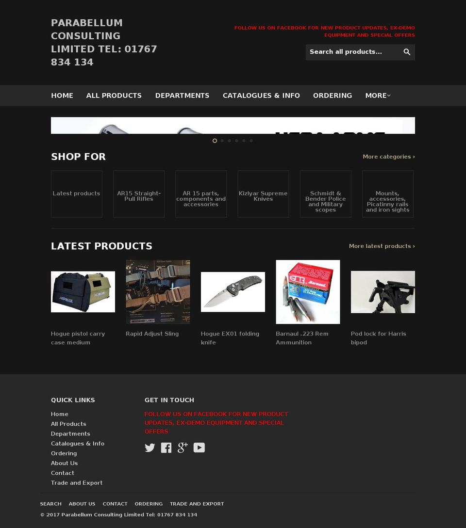 parabellumconsulting.co.uk shopify website screenshot