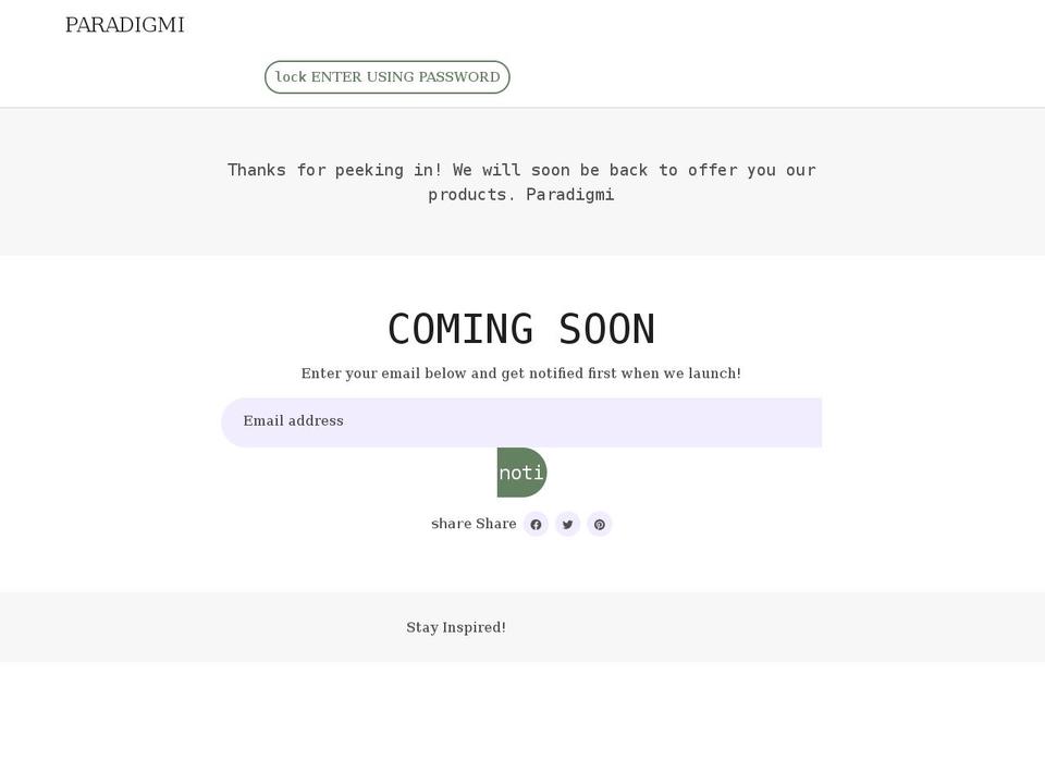 paradigm-integrative.com shopify website screenshot