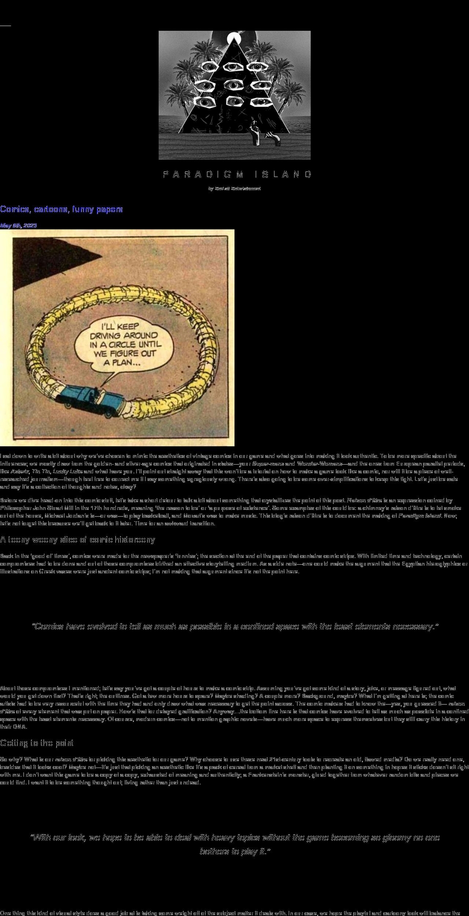 paradigmisland.com — Shopify storefront screenshot