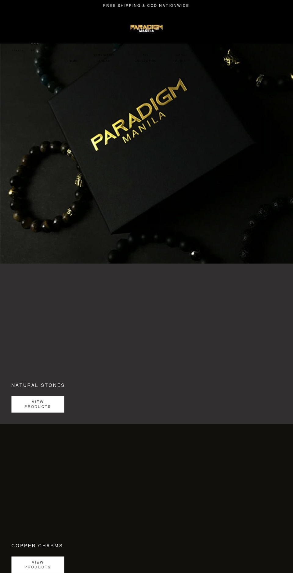 paradigmmnl.com shopify website screenshot