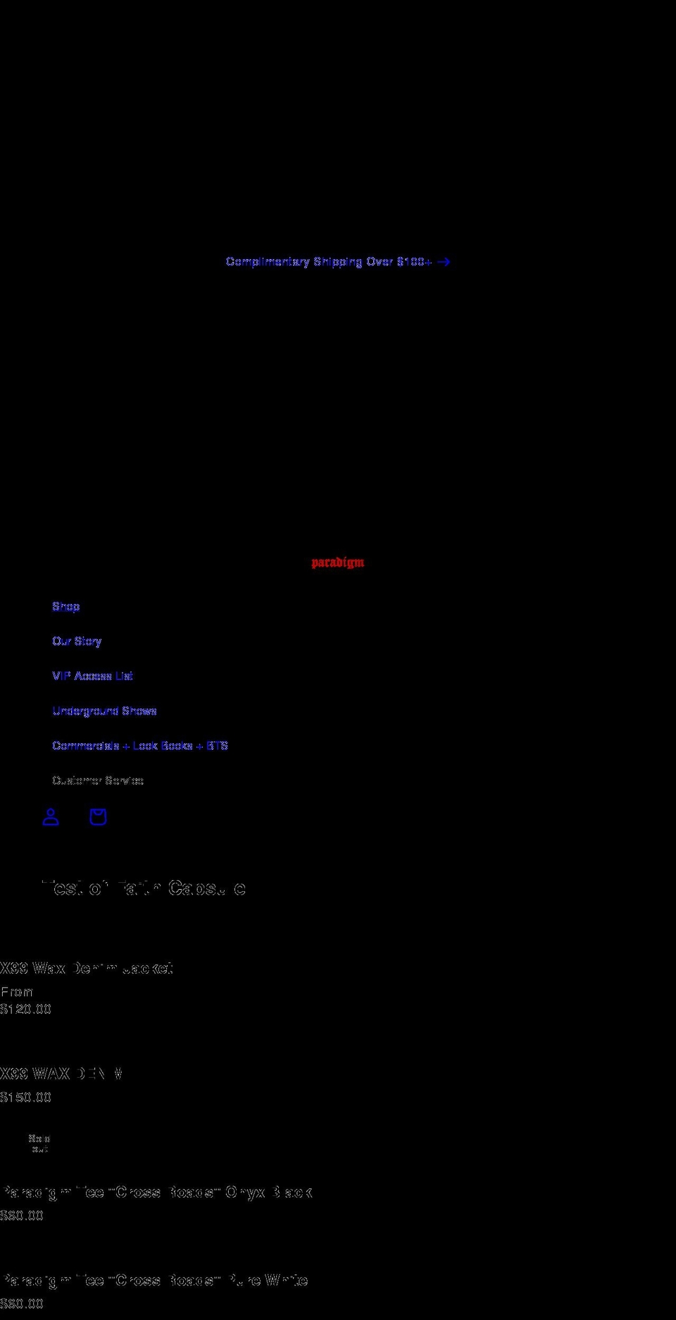 paradigmworldwide.co shopify website screenshot