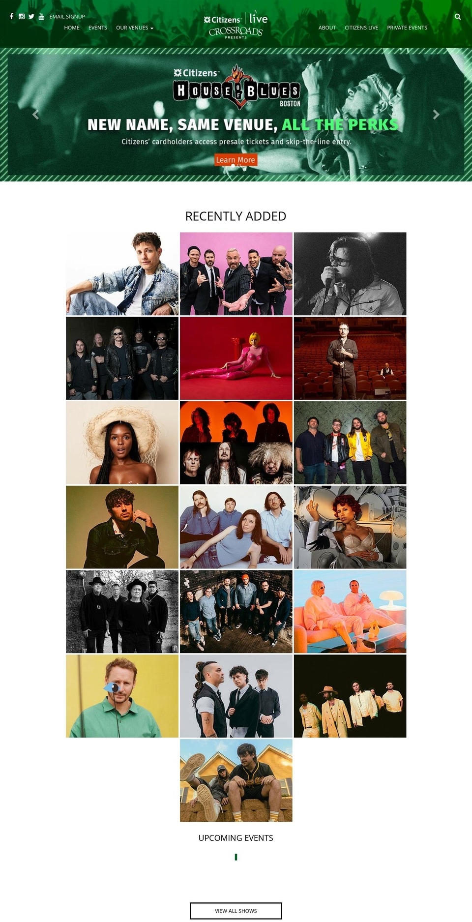 paradiserockclub.org shopify website screenshot