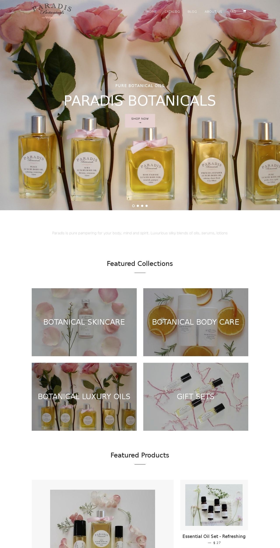 paradisltd.com shopify website screenshot