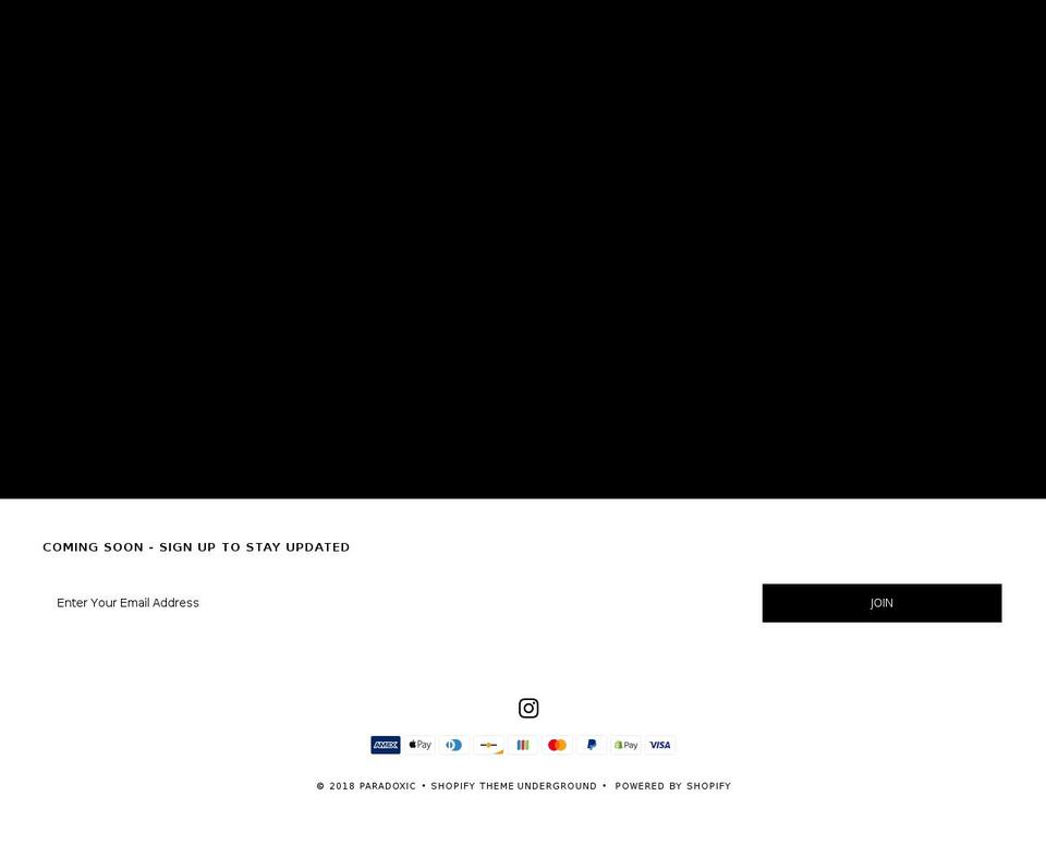 paradoxicshop.com — Shopify storefront screenshot