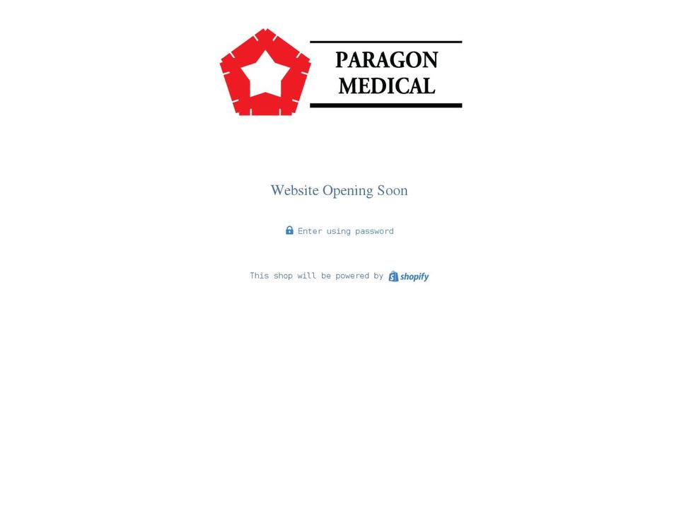 paragonmedicalbe-st.com shopify website screenshot