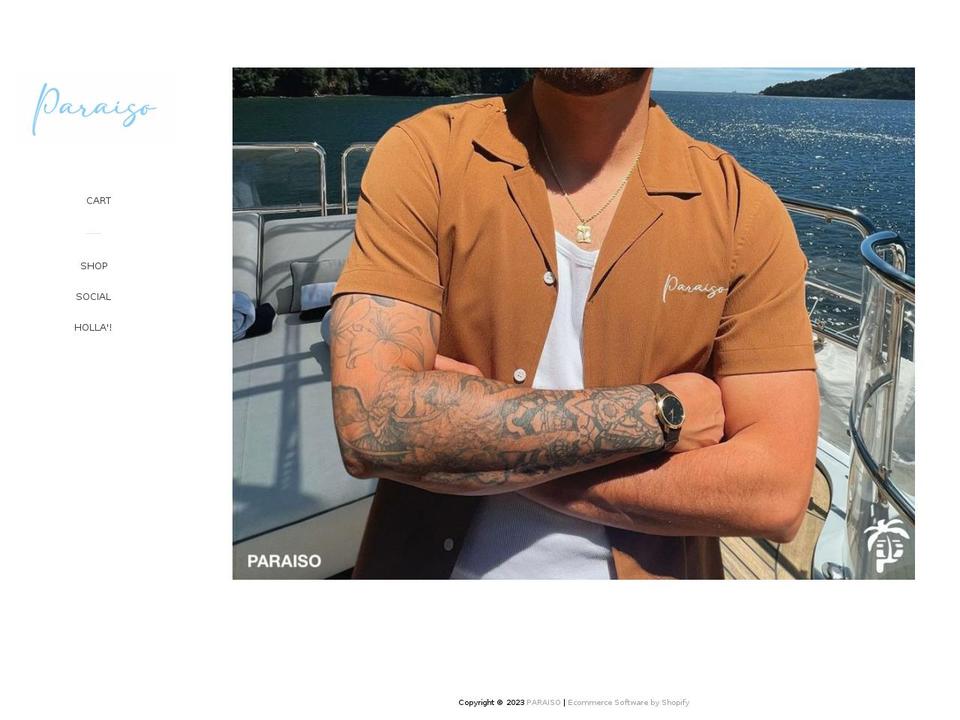 paraiso-studio.com shopify website screenshot