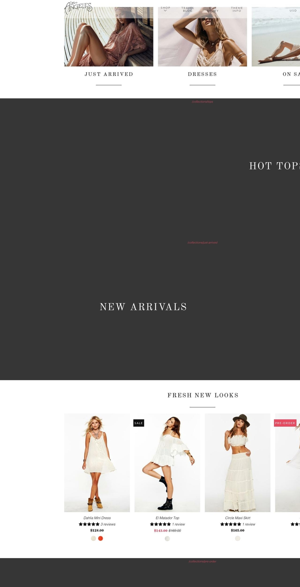 parallax-theme-los-angeles.myshopify.com shopify website screenshot