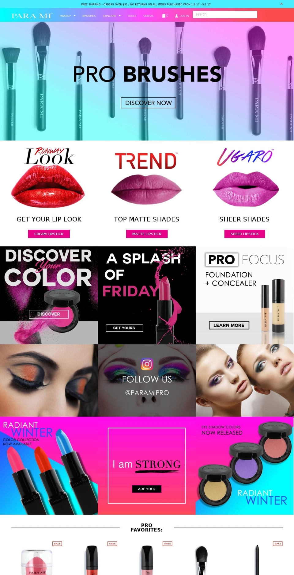 para-mi-fixed Shopify theme site example paramibeautypro.com