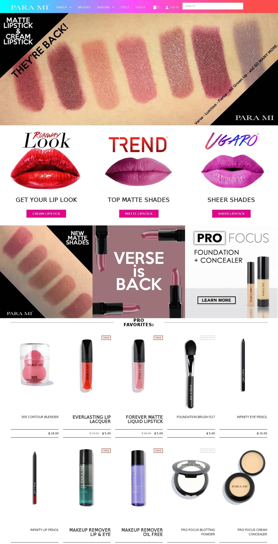 para-mi-fixed Shopify theme site example paramibeautypro.info