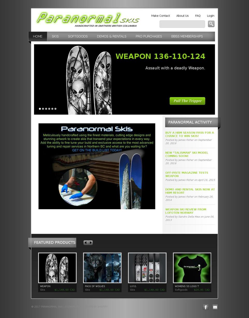 Mode Shopify theme site example paranormalskis.ca
