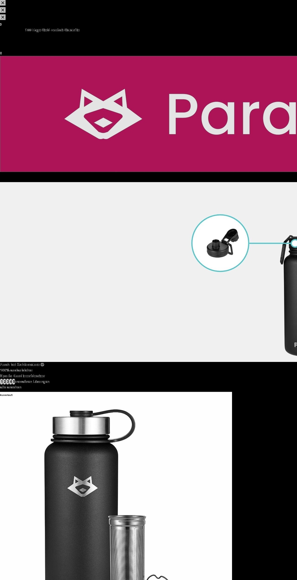 paratito.com shopify website screenshot