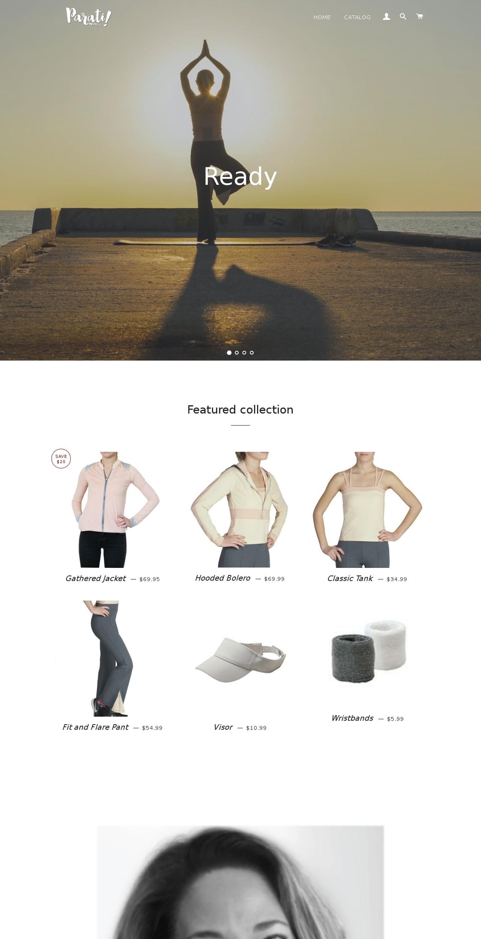paratiwear.com shopify website screenshot