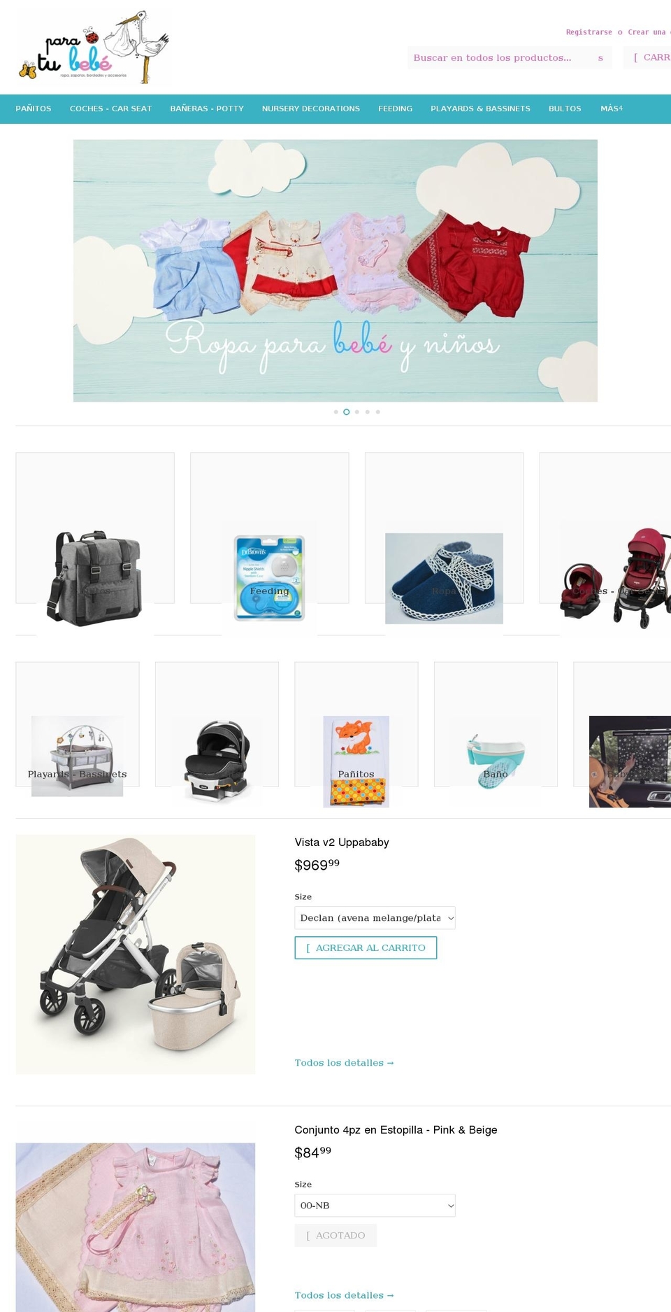 paratubebepr.com shopify website screenshot