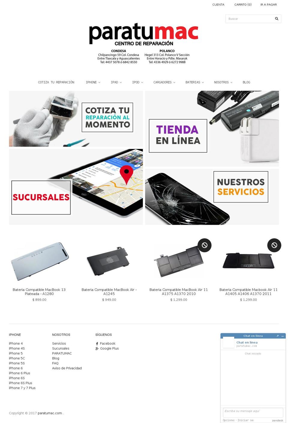 paratulaptop.com shopify website screenshot