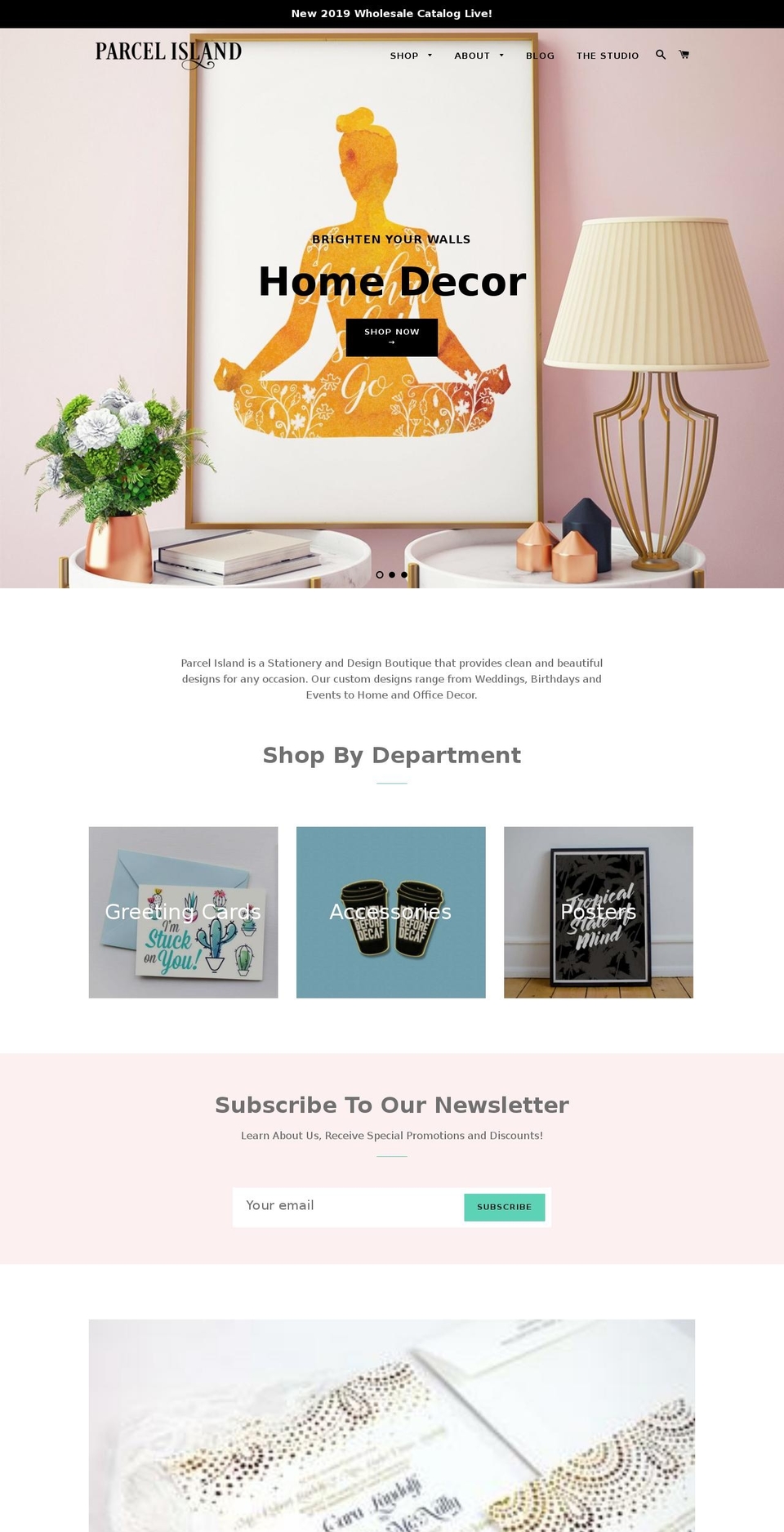 parcelisland.com — Shopify storefront screenshot