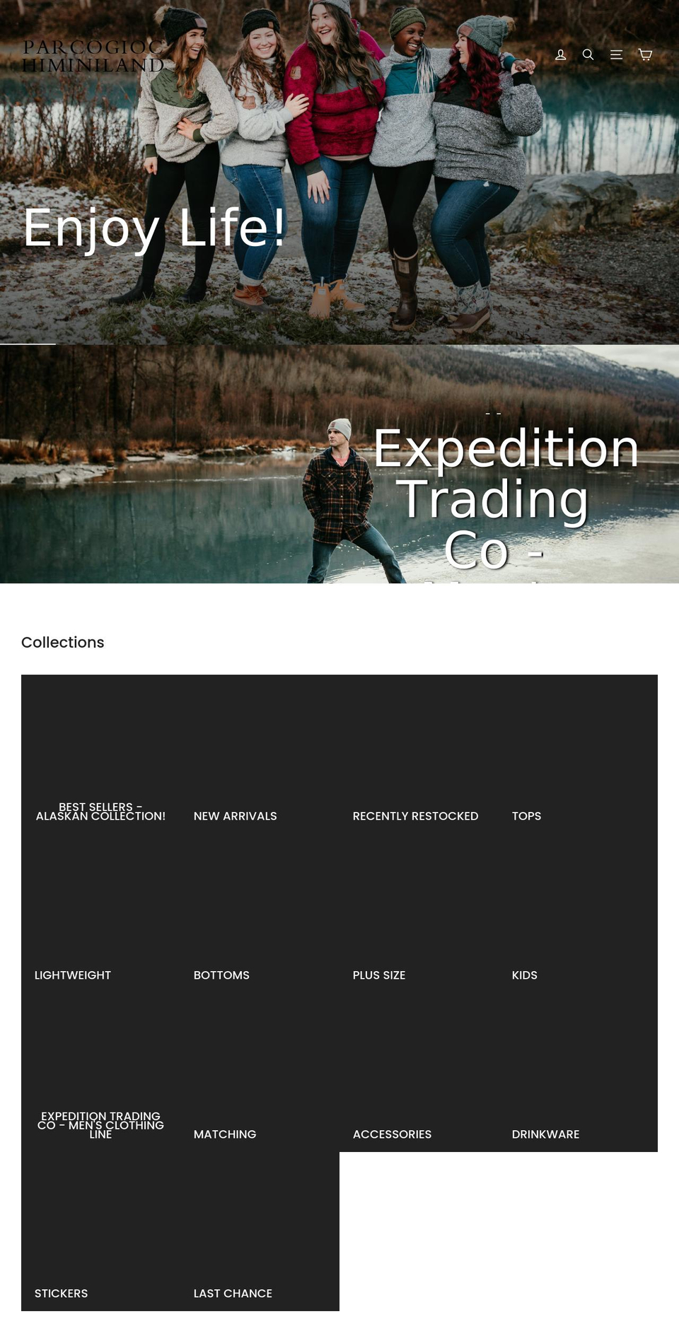 parcogiochiminiland.com shopify website screenshot