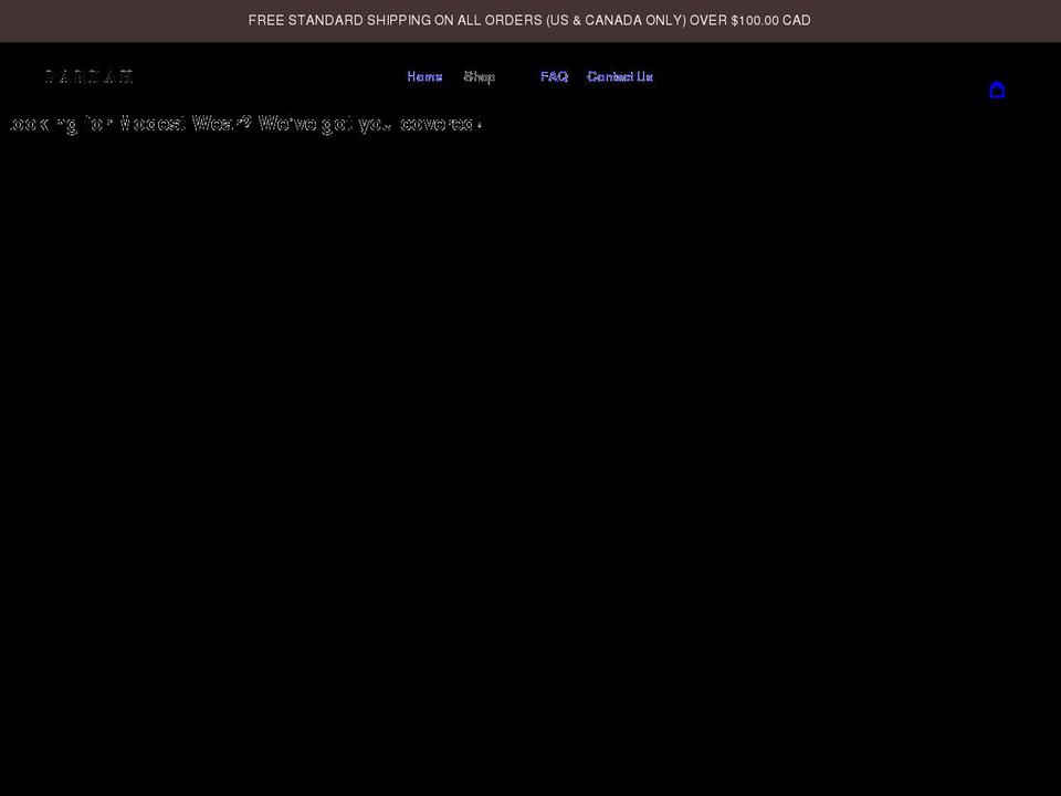 pardahco.com shopify website screenshot
