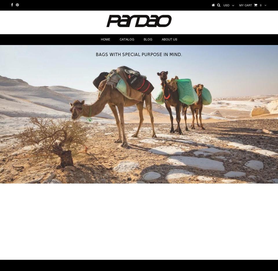 pardaoshop.com shopify website screenshot