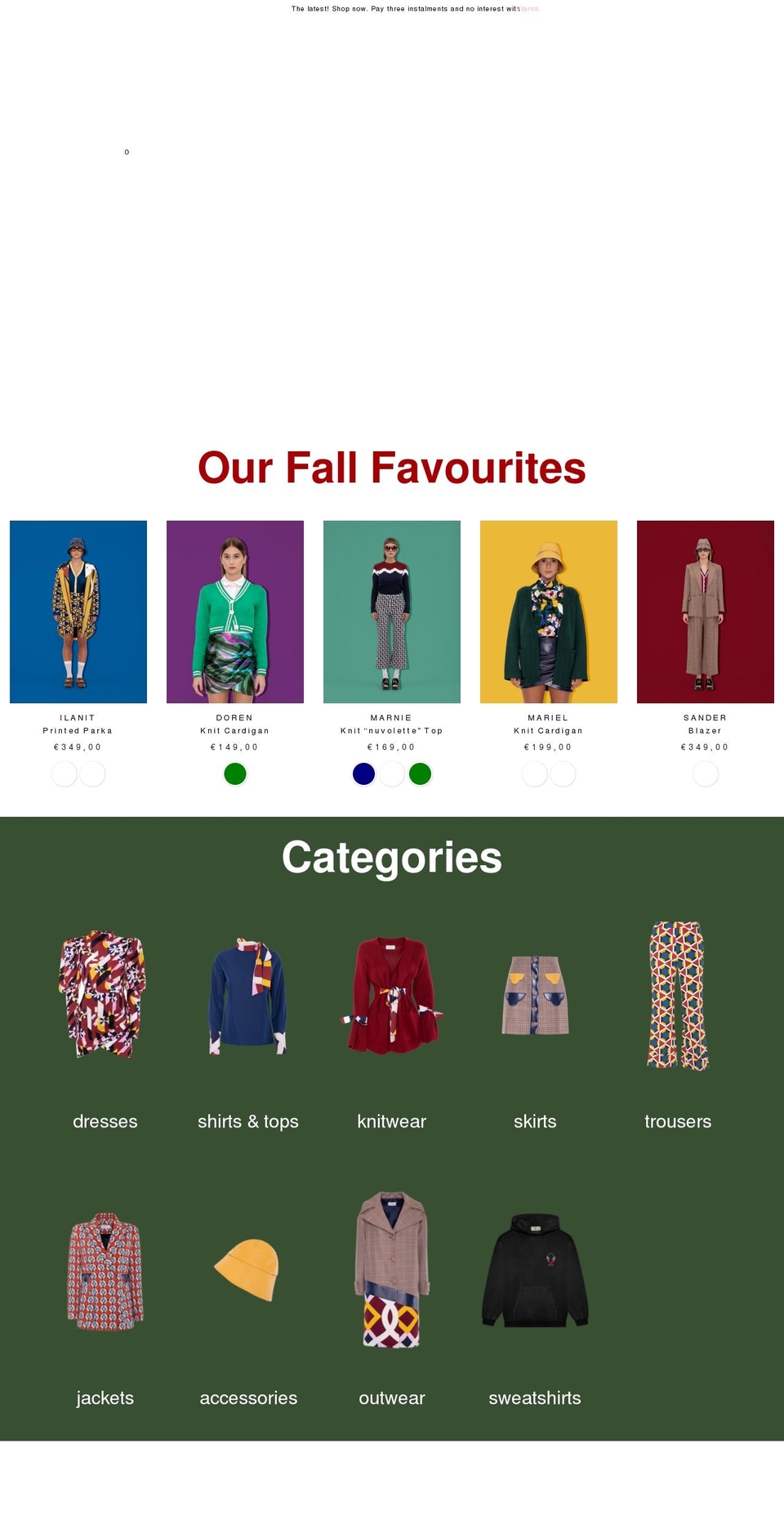 pardens.com shopify website screenshot