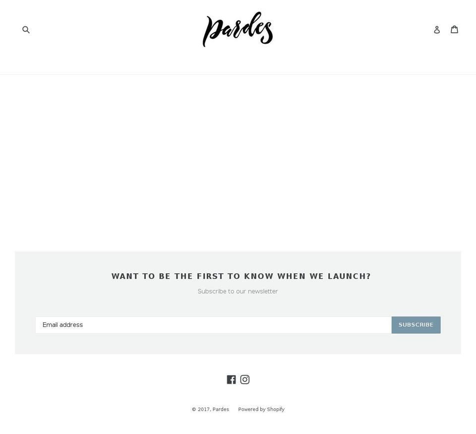 pardes.co shopify website screenshot