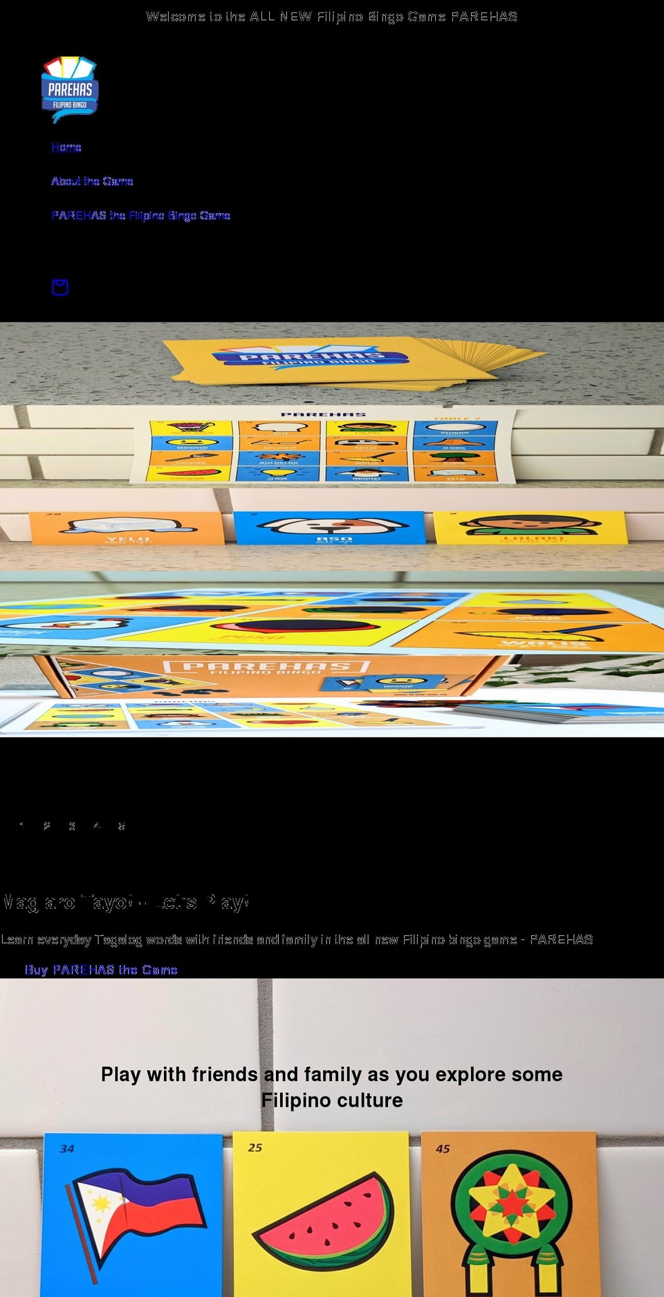 parehas.com shopify website screenshot