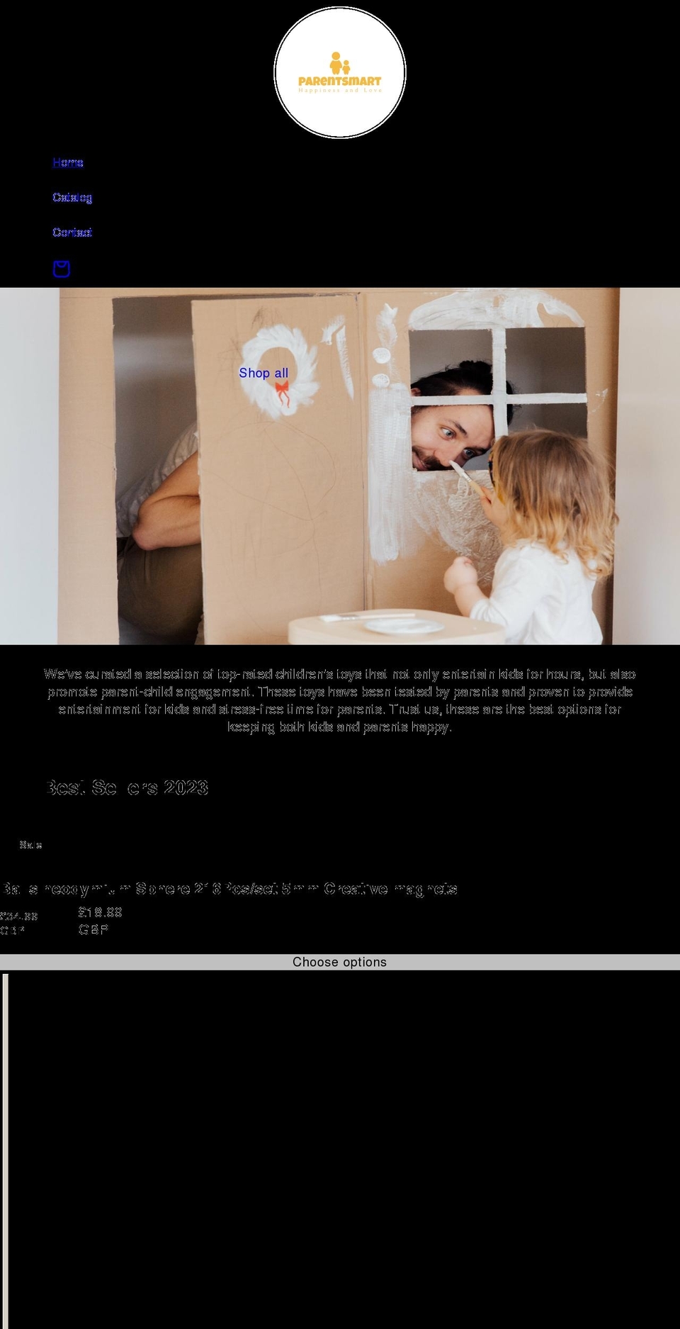 parent-smart.com shopify website screenshot