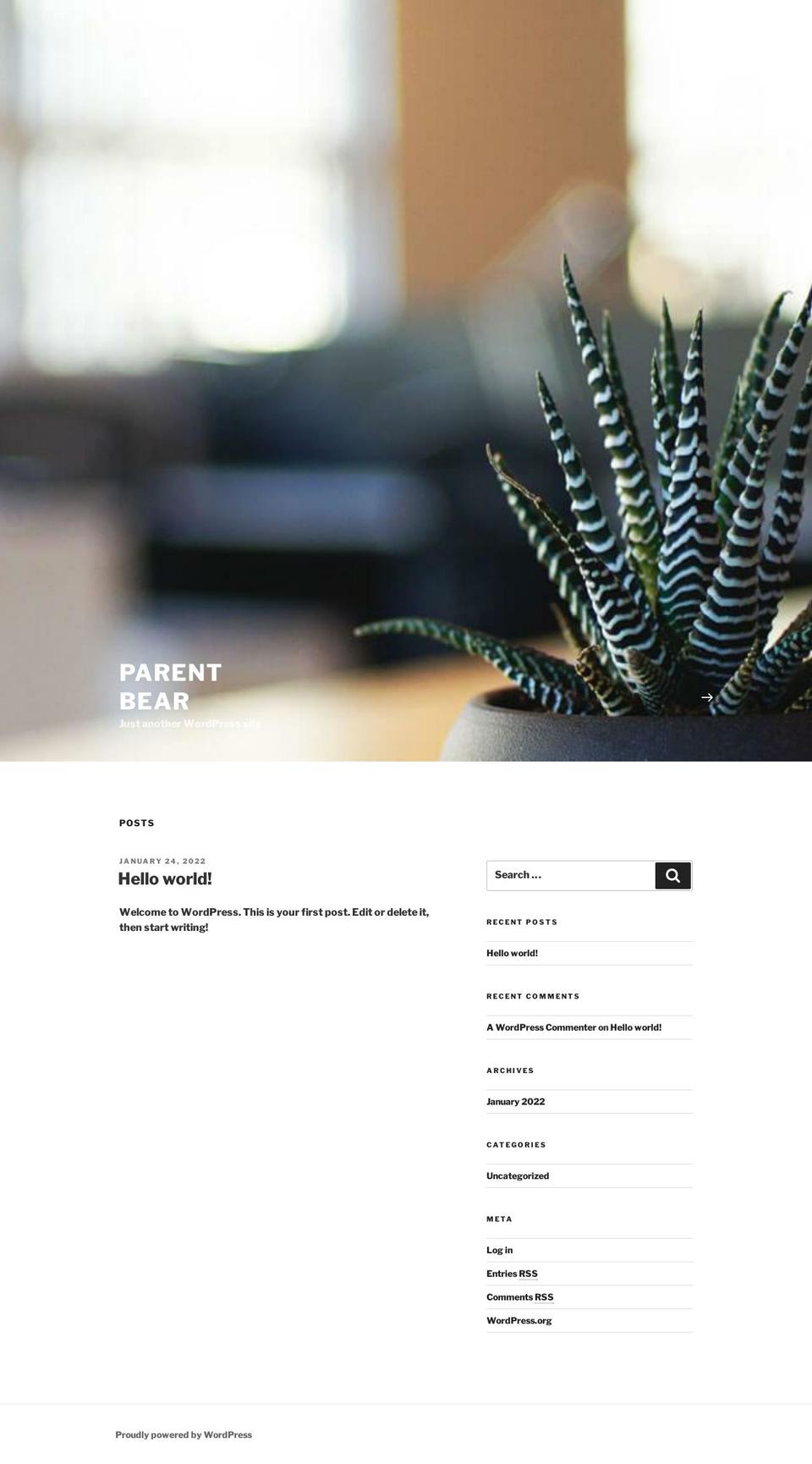 parentbear.com — Shopify storefront screenshot