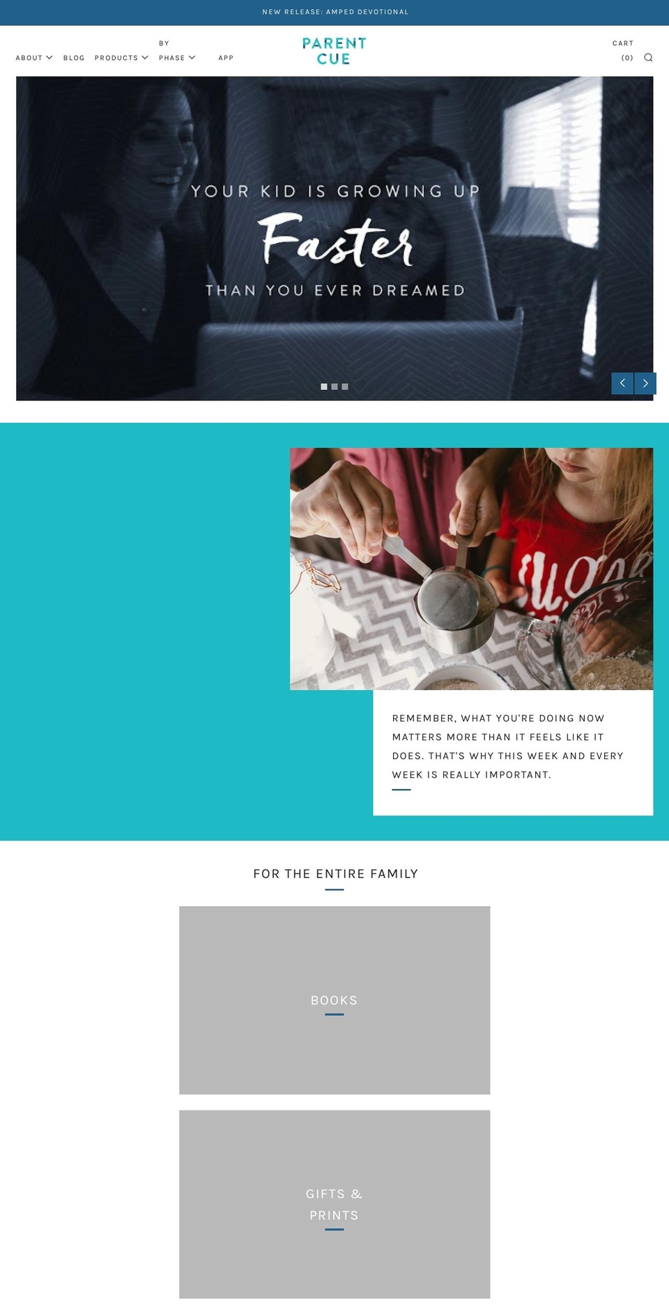 parentcuestore.org shopify website screenshot