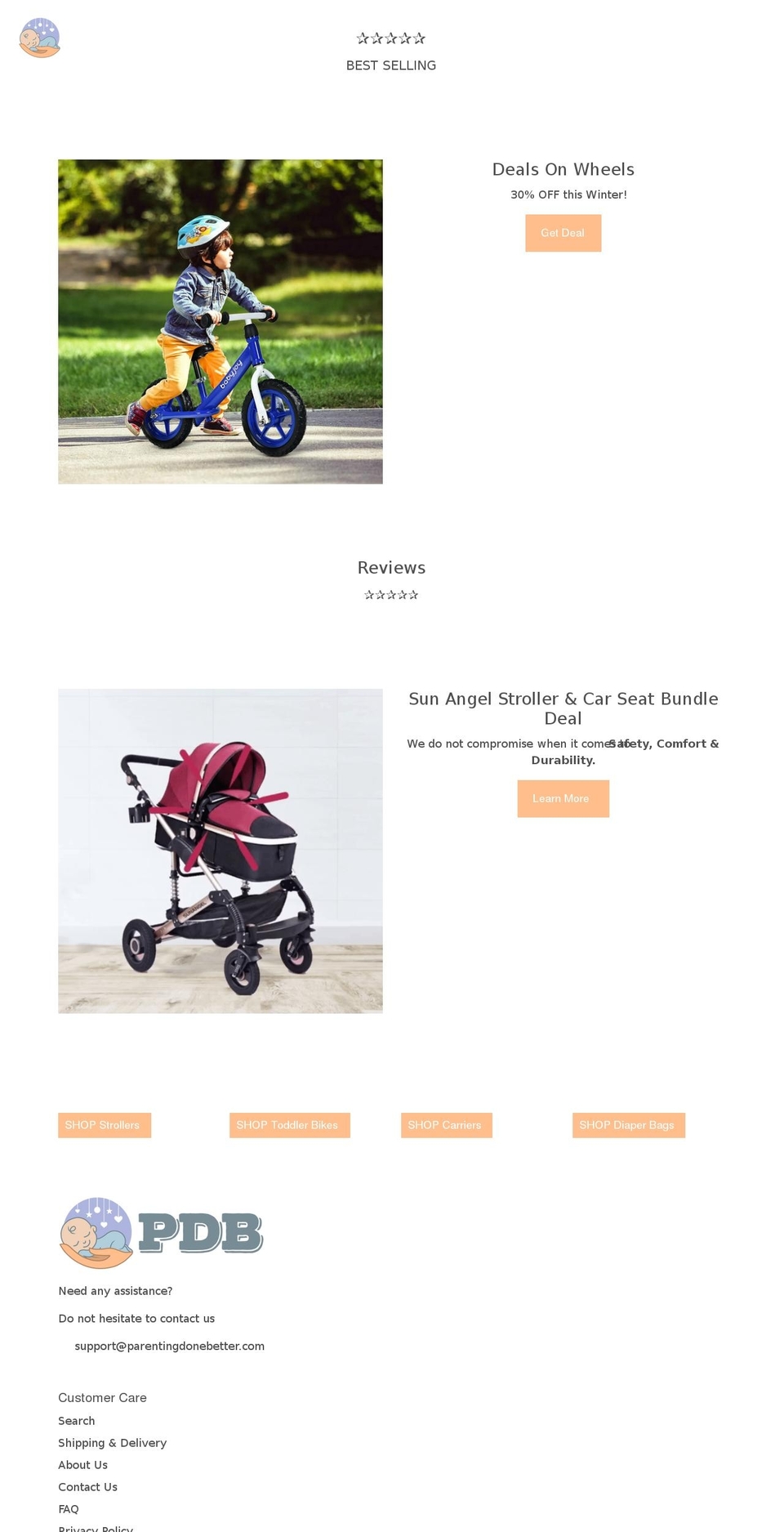 parentingdonebetter.com shopify website screenshot