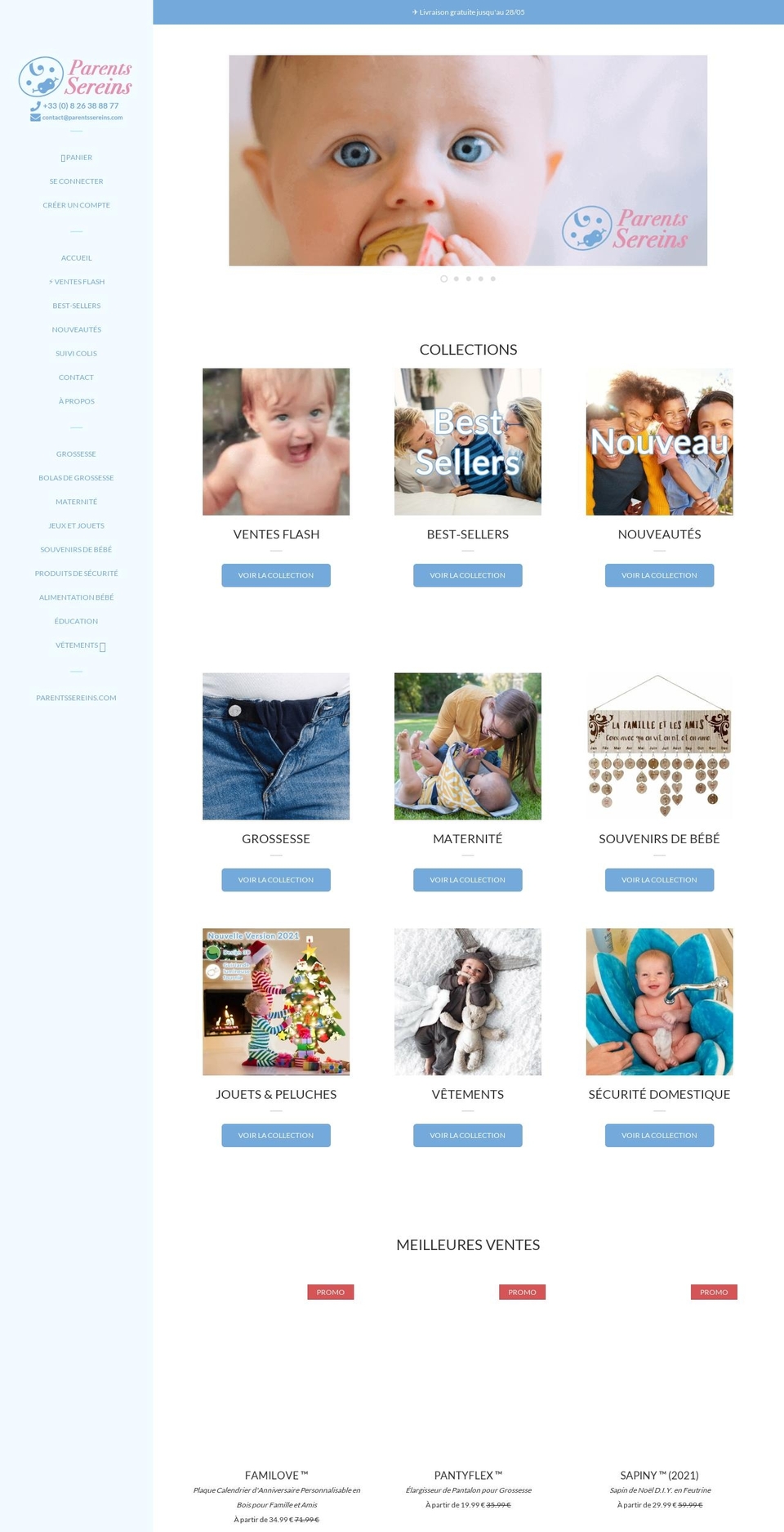 Copy of Pop Shopify theme site example parentssereins.com