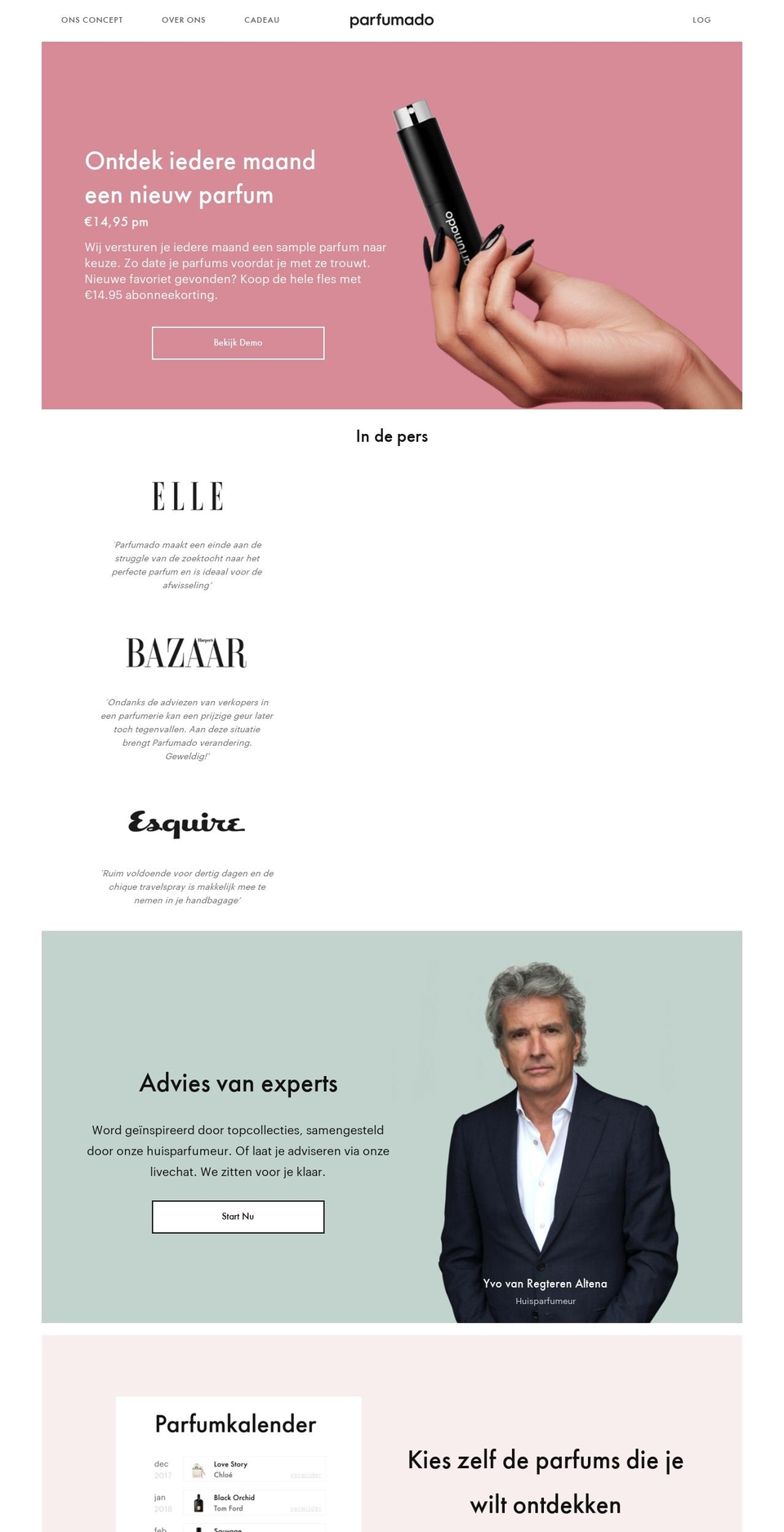 parfumado.com — Shopify storefront screenshot
