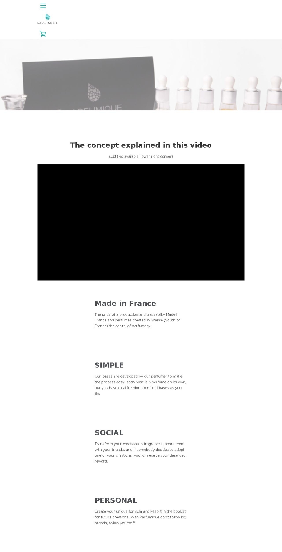 Narrative_ml Shopify theme site example parfumique.net