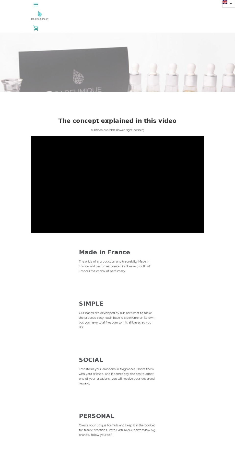 Narrative_ml Shopify theme site example parfumunique.com