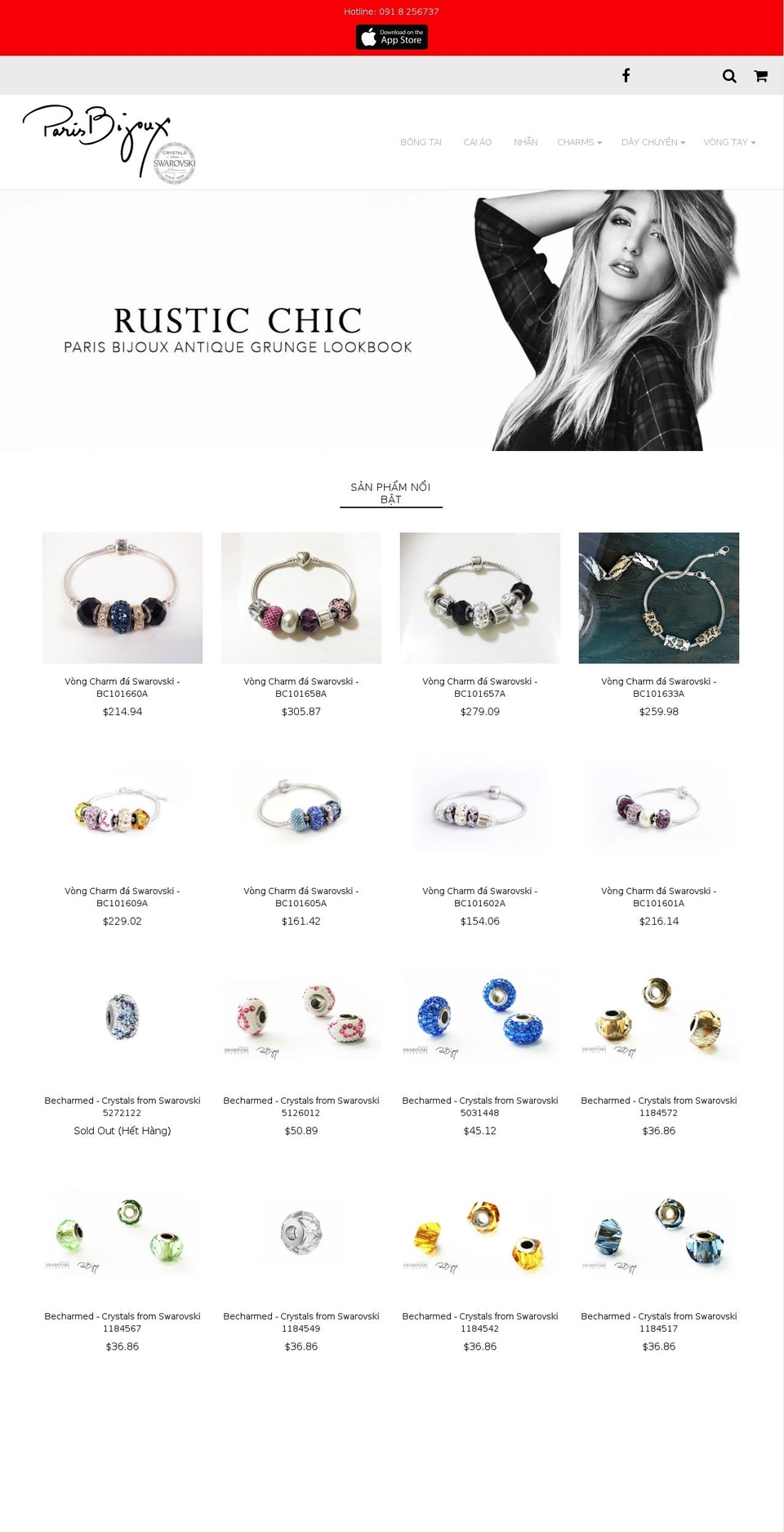 parisbijoux.net shopify website screenshot