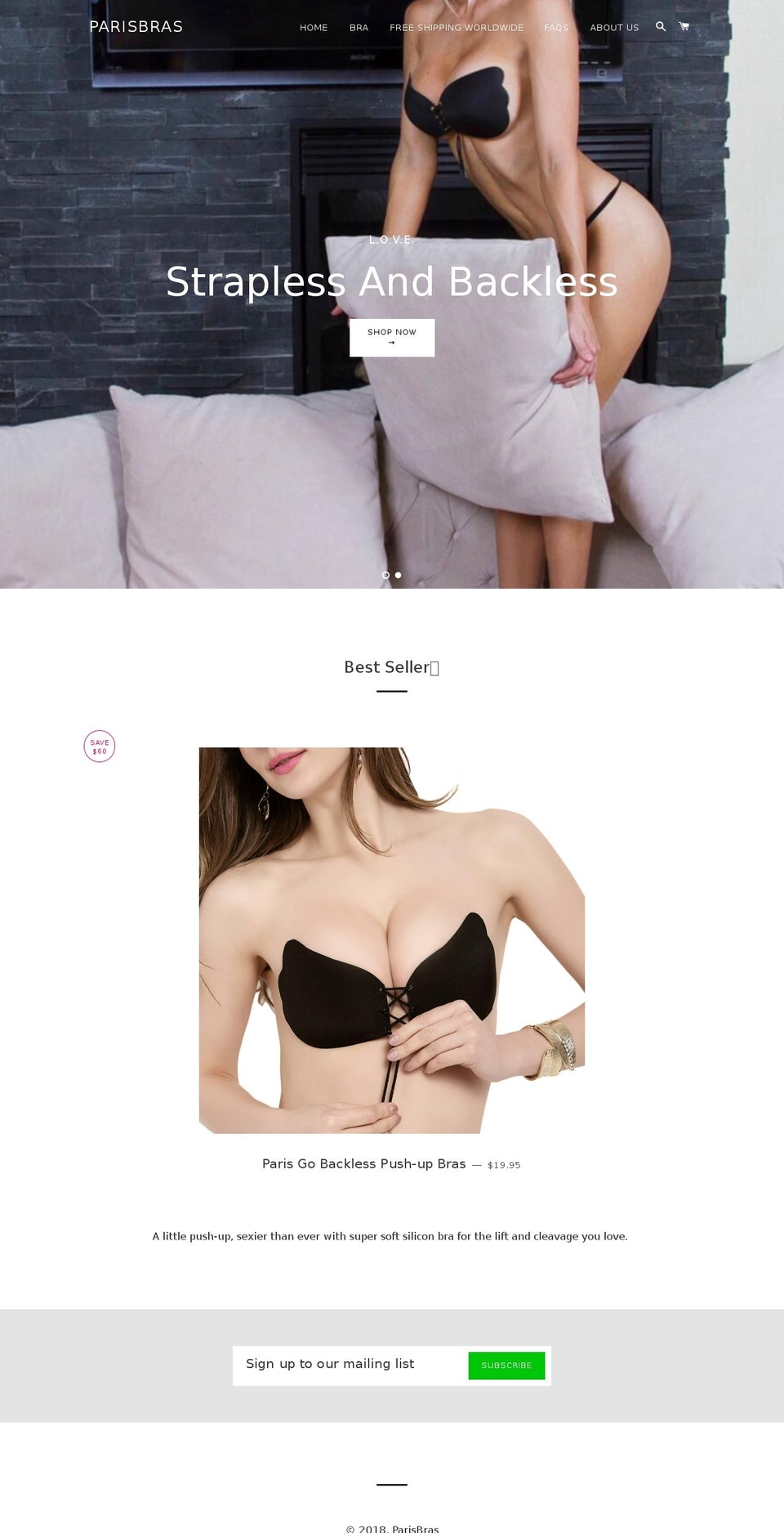 parisbras.com shopify website screenshot