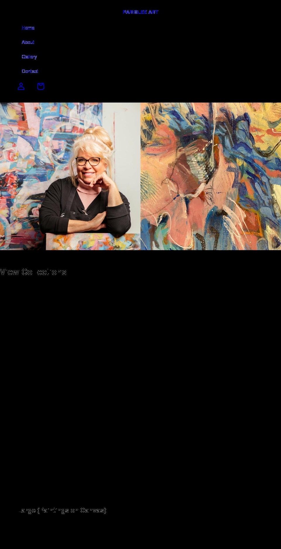 parisleeart.com shopify website screenshot