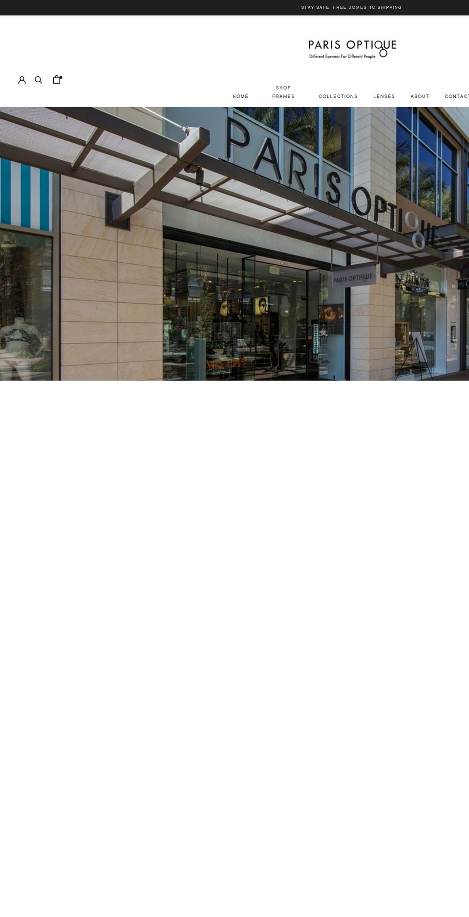 parisoptique.shop shopify website screenshot