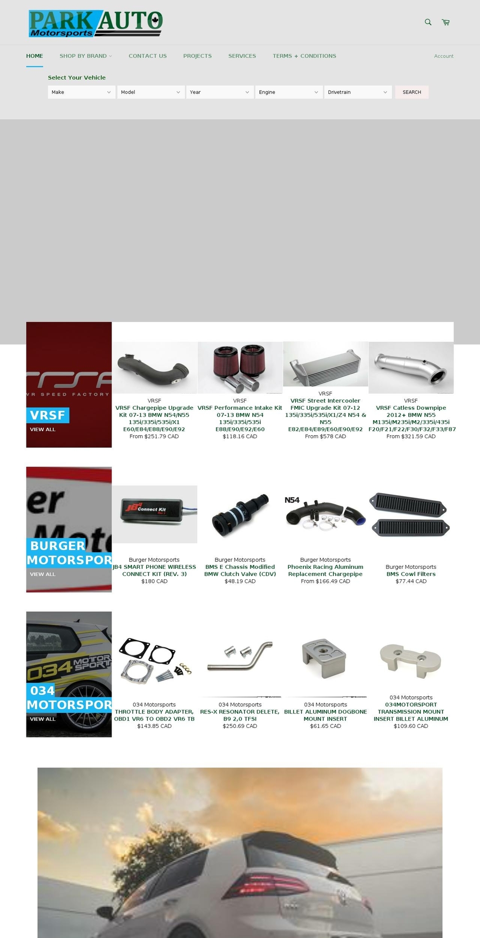 Copy of PARK AUTO MOTORSPORTS TEST Shopify theme site example parkautomotorsports.ca