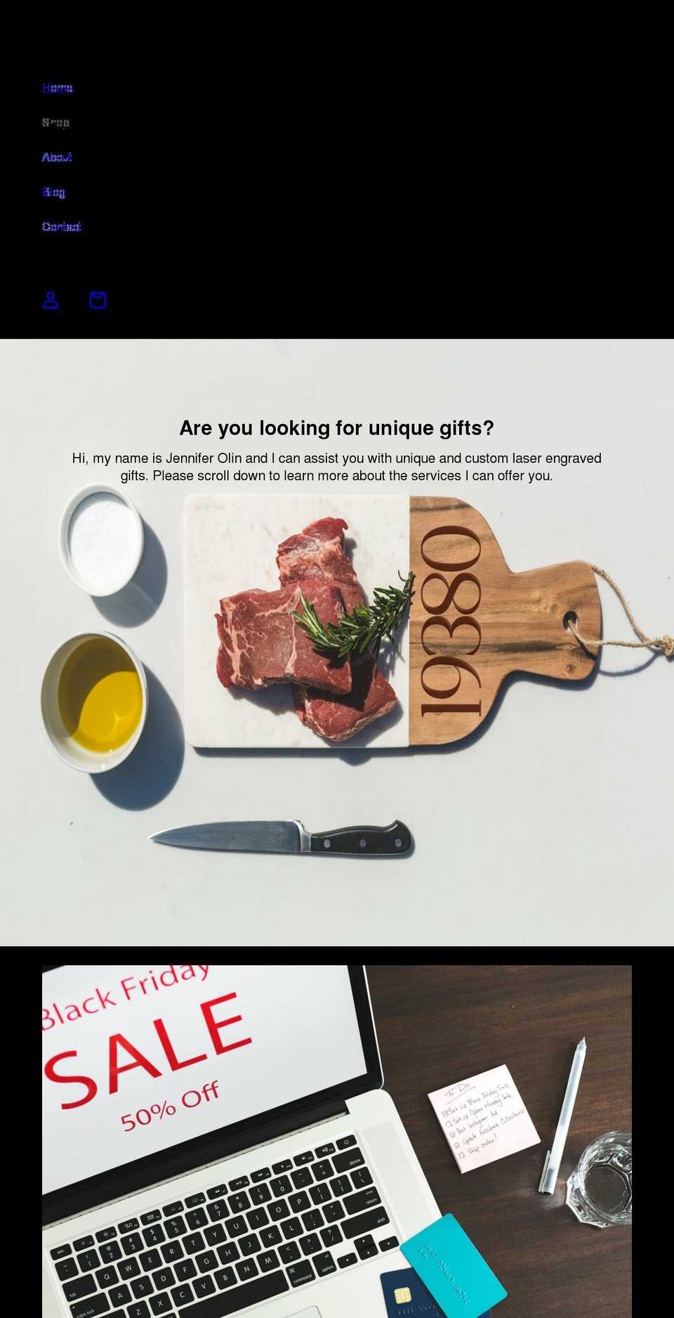 parkavenuedesigns.net shopify website screenshot