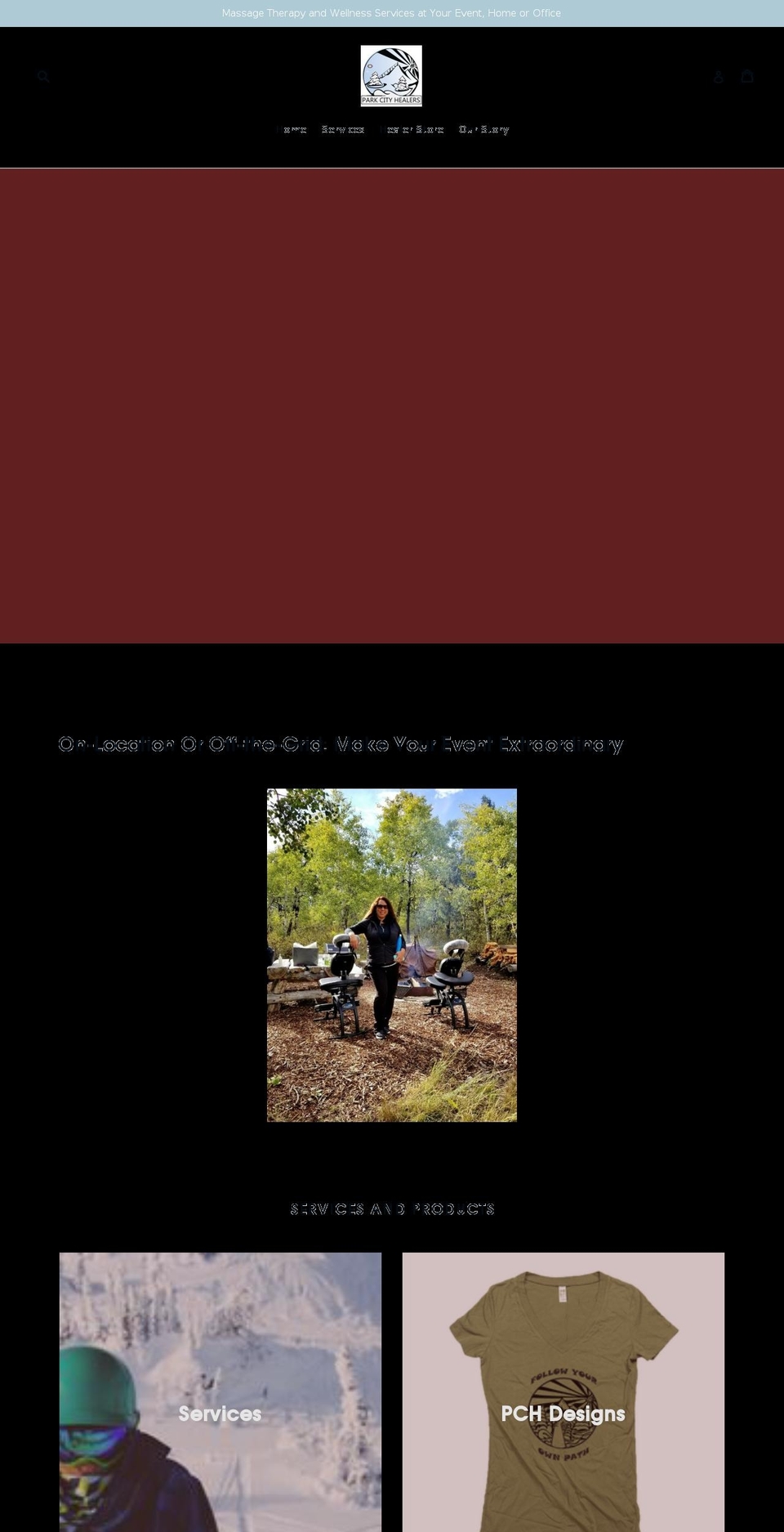parkcityhealers.com — Shopify storefront screenshot