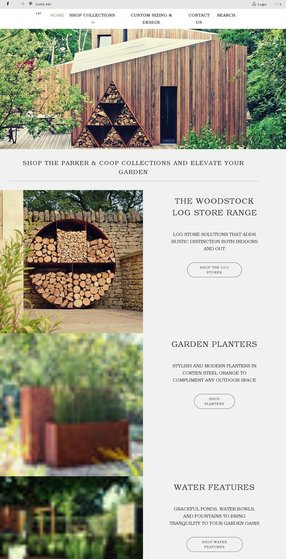 parkerandcoop.com shopify website screenshot