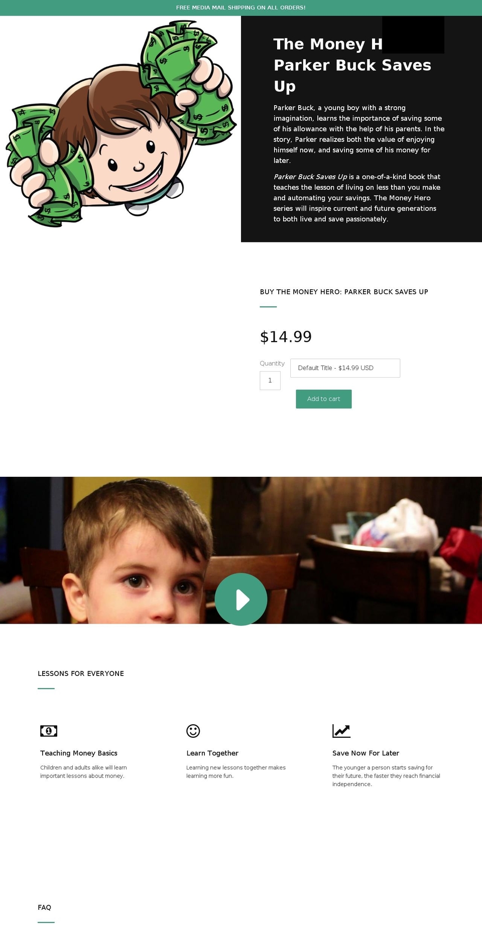 parkerbuck.com — Shopify storefront screenshot