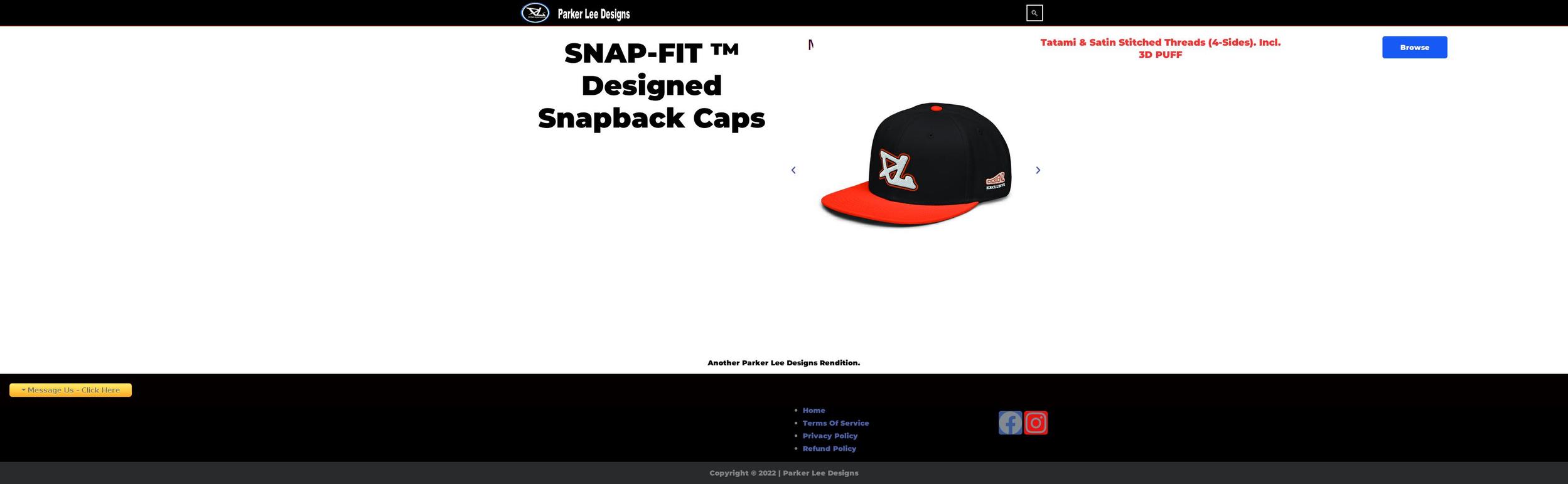 parkerleedesigns.com — Shopify storefront screenshot