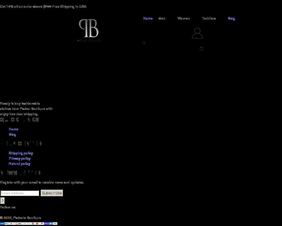 parkersboutique.com shopify website screenshot